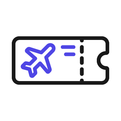 Free Plane ticket SVG Icon — Download & Copy Code | Unicorn Icons