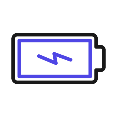 Free Battery full SVG Icon — Download & Copy Code | Unicorn Icons