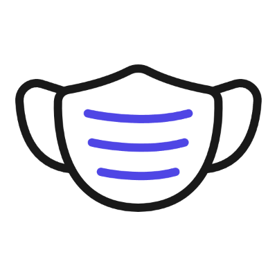 Free Face mask SVG Icon — Download & Copy Code | Unicorn Icons