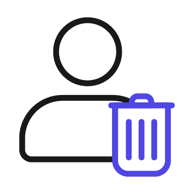 Free User delete SVG Icon — Download & Copy Code | Unicorn Icons
